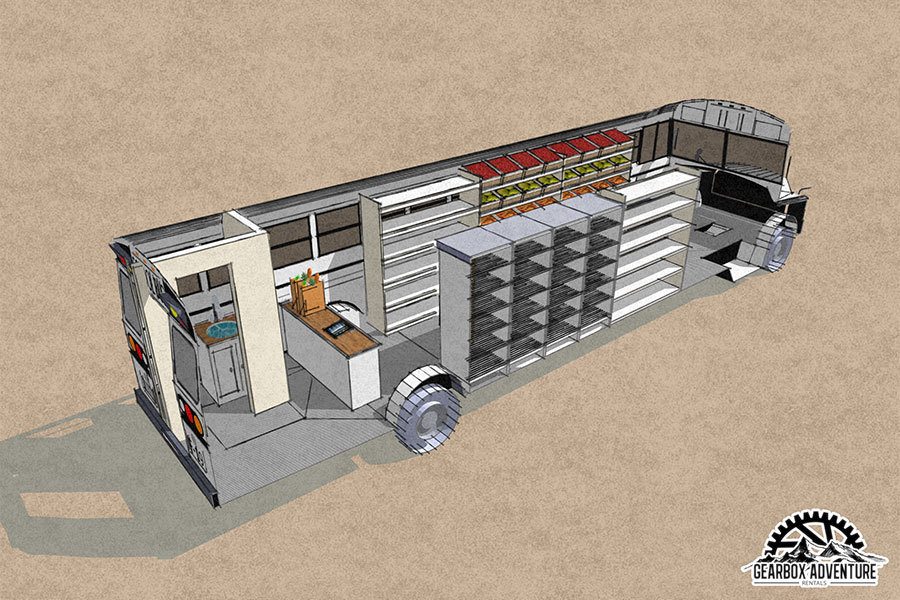 Rendering of food truck