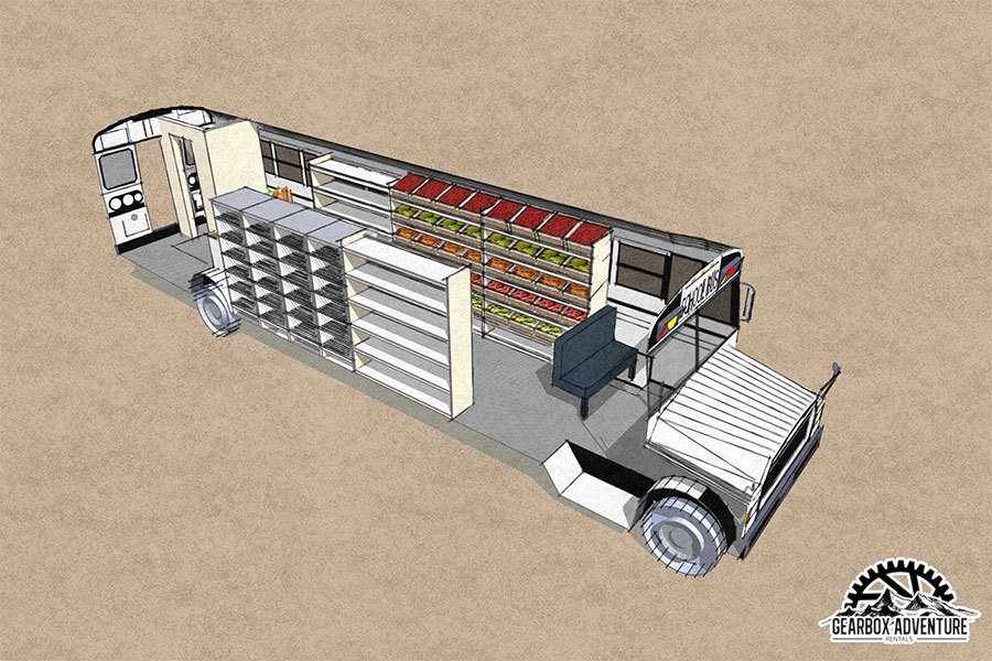 Rendering of food truck