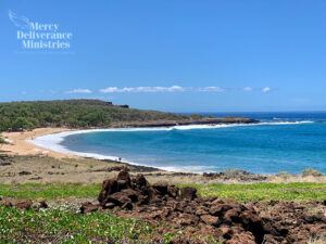 Hulopo'e Beach on the island of Lana'i, Hawaii